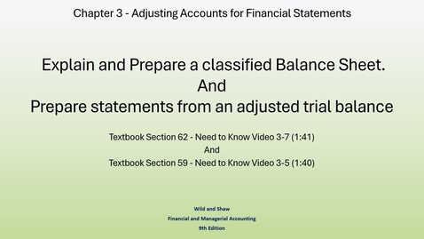 Thumbnail for ACC 202 - CH 3 - Concept 2 and Procedure 5