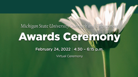 Thumbnail for 2022 University Outreach and Engagement Awards Ceremony