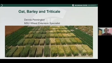 Thumbnail for Small grains - Oats, Barley, Triticale and Straw    Dennis Pennington  Jan 15 2021