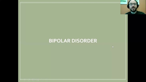 Thumbnail for entry Bipolar Disorders