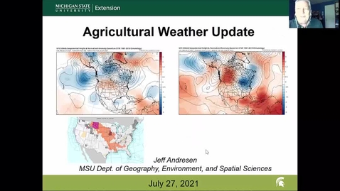 Thumbnail for entry Agricultural weather forecast for July 21, 2021