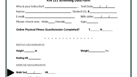 Thumbnail for One Mile Walk Test - SPARTANfit KIN 121 Fitness Assessment
