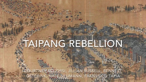 Thumbnail for entry Taiping Rebellion