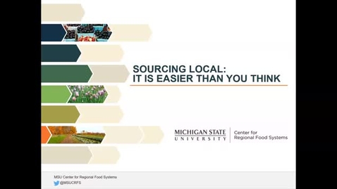 Thumbnail for Local Sourcing: It is Easier Thank You Think,