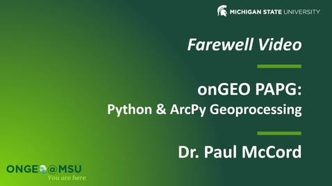 Thumbnail for entry OnGEO-PAPG: Farewell Video