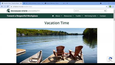 Thumbnail for entry WNA: The Importance of Taking Time Off and the Benefits of Staycations