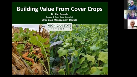 Thumbnail for Field Crops Webinar Series 3-11-19: Cover Crop Profitability - Dr. Kim Cassida