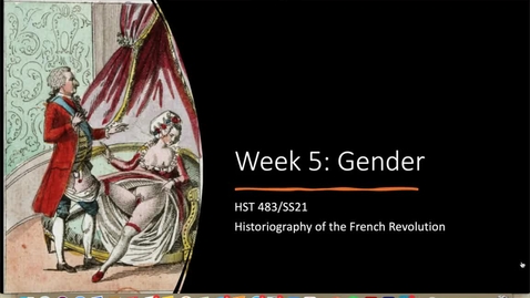 Thumbnail for entry Week 5 Lecture - Gender