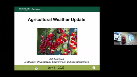 Thumbnail for entry Agricultural Weather Update - July 11, 2023