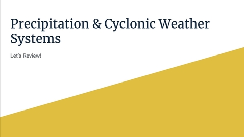 Thumbnail for GEO206: Precipitation &amp; Cyclonic Weather