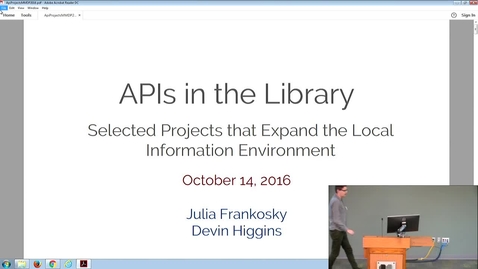 Thumbnail for entry MMDP20161014_2_APIs_intheLibrary