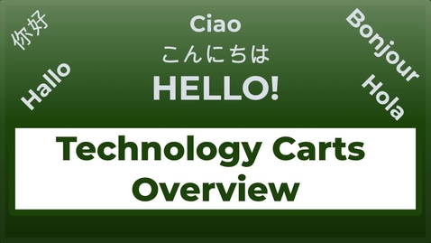 Thumbnail for entry Technology Carts Overview