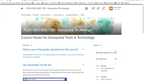 Thumbnail for entry Geo802v: How to view your grade and Instructor's feedback in a Lab Assignment or Exam (D2L Quizzes)
