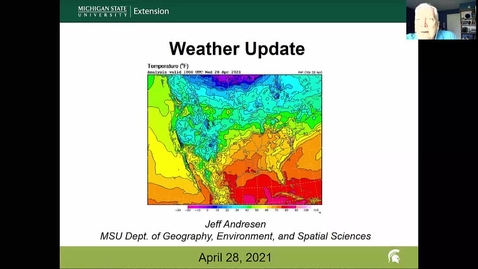 Thumbnail for entry Agricultural weather forecast for April 28, 2021