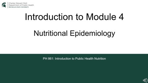 Thumbnail for PH861 Module 4 -Introduction