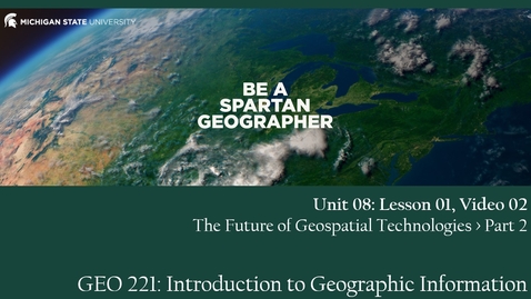 Thumbnail for GEO 221, Video Lecture: Unit 08, Lecture 01, Video 02