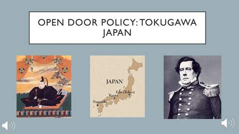 Open Door Policy Tokugawa Japan Msu Mediaspace