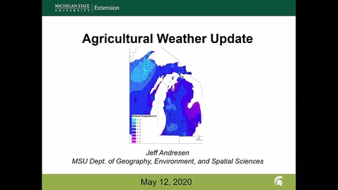 Thumbnail for entry Agricultural weather forecast for May 12, 2020