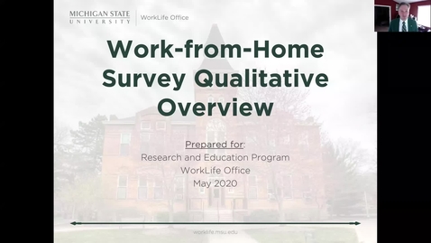 Thumbnail for entry Work-from-Home Survey Qualitative Overview