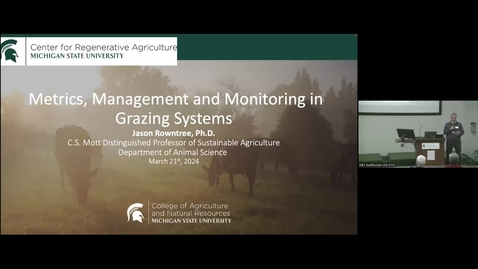 Thumbnail for entry Dessert with Discussion - Jason Rowntree - Metrics, Management and Monitoring in Grazing Systems