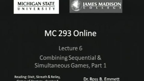Thumbnail for Combining Sequential and Simultaneous Games, Part 1