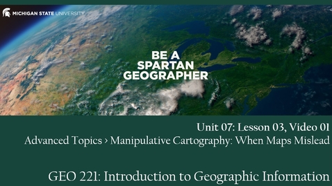 Thumbnail for GEO 221, Video Lecture: Unit 07, Lecture 03, Video 01