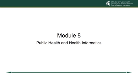 Thumbnail for Module 8 Lecture