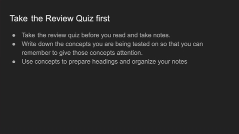 Thumbnail for GEO206: Using the review quiz as a study tool 