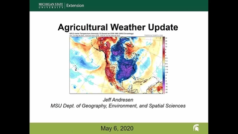 Thumbnail for entry Agricultural weather forecast for May 6, 2020