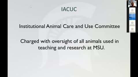 Thumbnail for entry Final of Clip of Regulatory Oversight of MSU's Animal Care Program