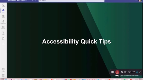 Thumbnail for entry Accessibility Quick Tips