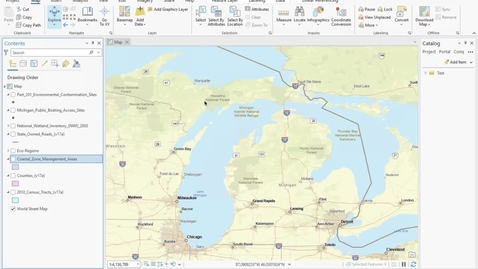Thumbnail for ArcGIS Pro Tutorial: Content Panel Overview