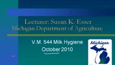 Thumbnail for VM_544_10192010_MSU_Milk_Hygiene__Esser_