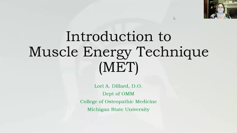 Thumbnail for entry Intro to Muscle Energy Technique