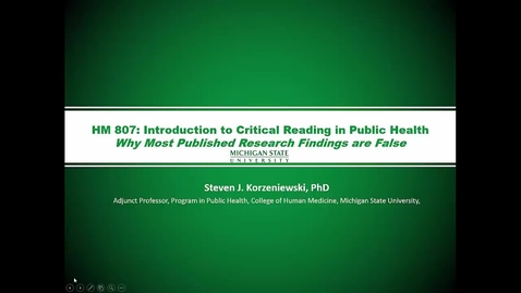 Thumbnail for HM807 Mod-4-Lecture-4why-most-pub-research-is-wrong-ppt-with-audio