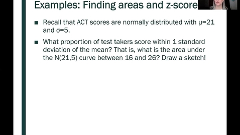 Thumbnail for entry STT 200 Finding area under the normal distribution