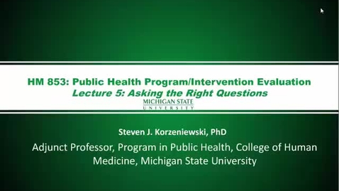 Thumbnail for HM853 Lecture5