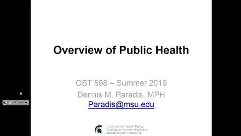Thumbnail for entry OST598 Public Health