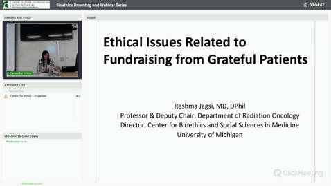 Thumbnail for entry Ethical Issues Related to Fundraising from Grateful Patients