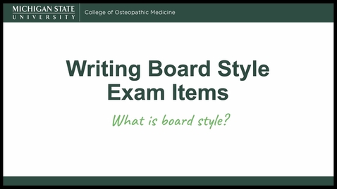 Thumbnail for Exams: Board-Style Exam Items