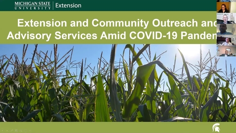 Thumbnail for entry Extension and Community Outreach and Advisory Services Amid COVID-19 Pandemic