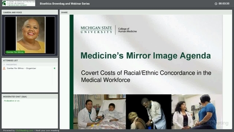 Thumbnail for entry Covert Costs of Racial and Ethnic Concordance in the Medical Workforce