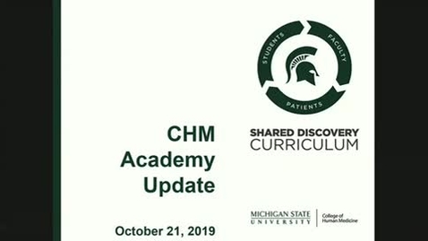 Thumbnail for entry CHM Academy Meeting 10-21-19