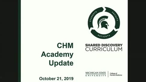 Thumbnail for CHM Academy Meeting 10-21-19
