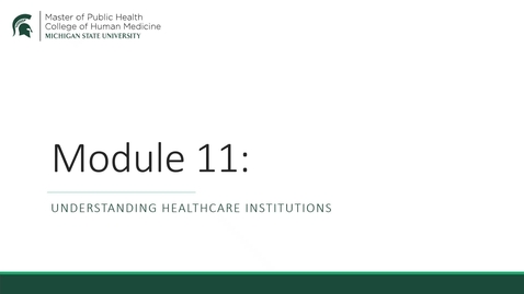 Thumbnail for Module 11 Lecture