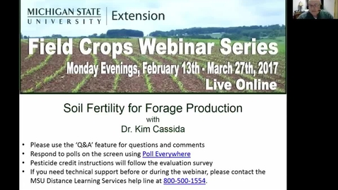 Thumbnail for entry Soil Fertility for Forage Production