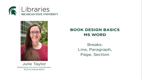 Thumbnail for Book Design Tips: Breaks