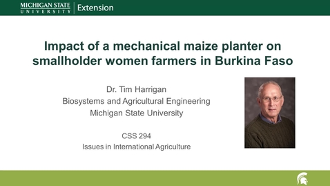 Thumbnail for entry Mechanical planter impact on smallholder women farmers