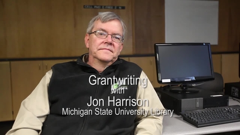 Thumbnail for Jon Harrison of the MSU Library on free grant resources online