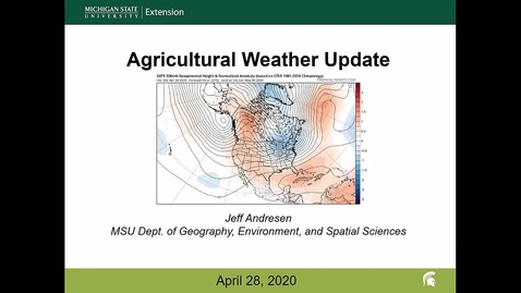 Thumbnail for entry Agricultural weather forecast for April 28, 2020
